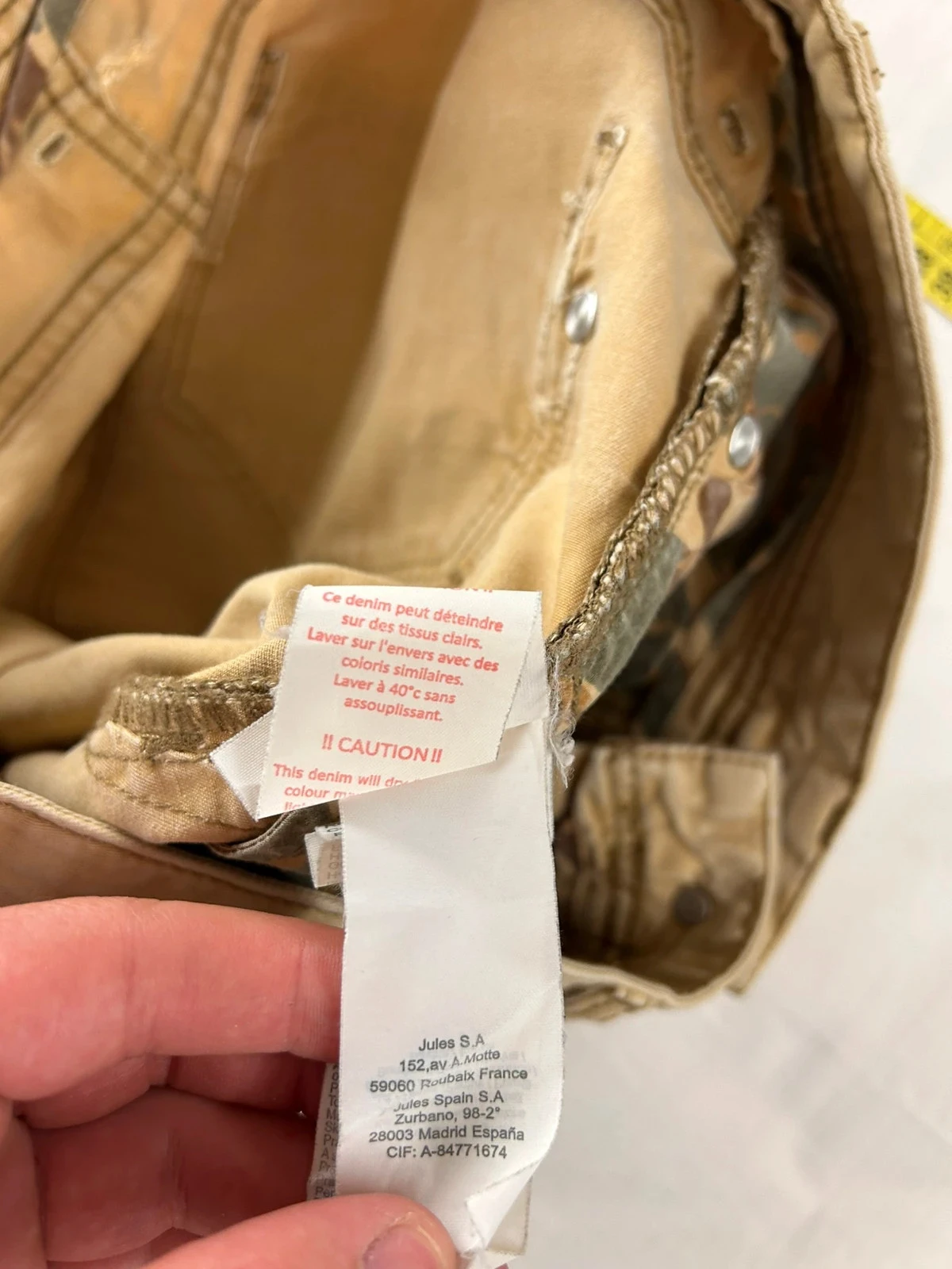 Jean skinny beige crème vintage Jules – photo 14